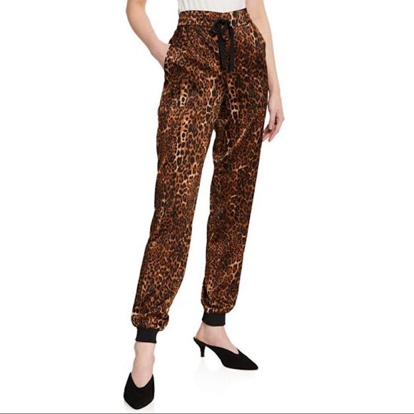 Cami NYC-“ZOE” Animal Silk High Rise Printed Joggers (Small) - Picture 2 of 13